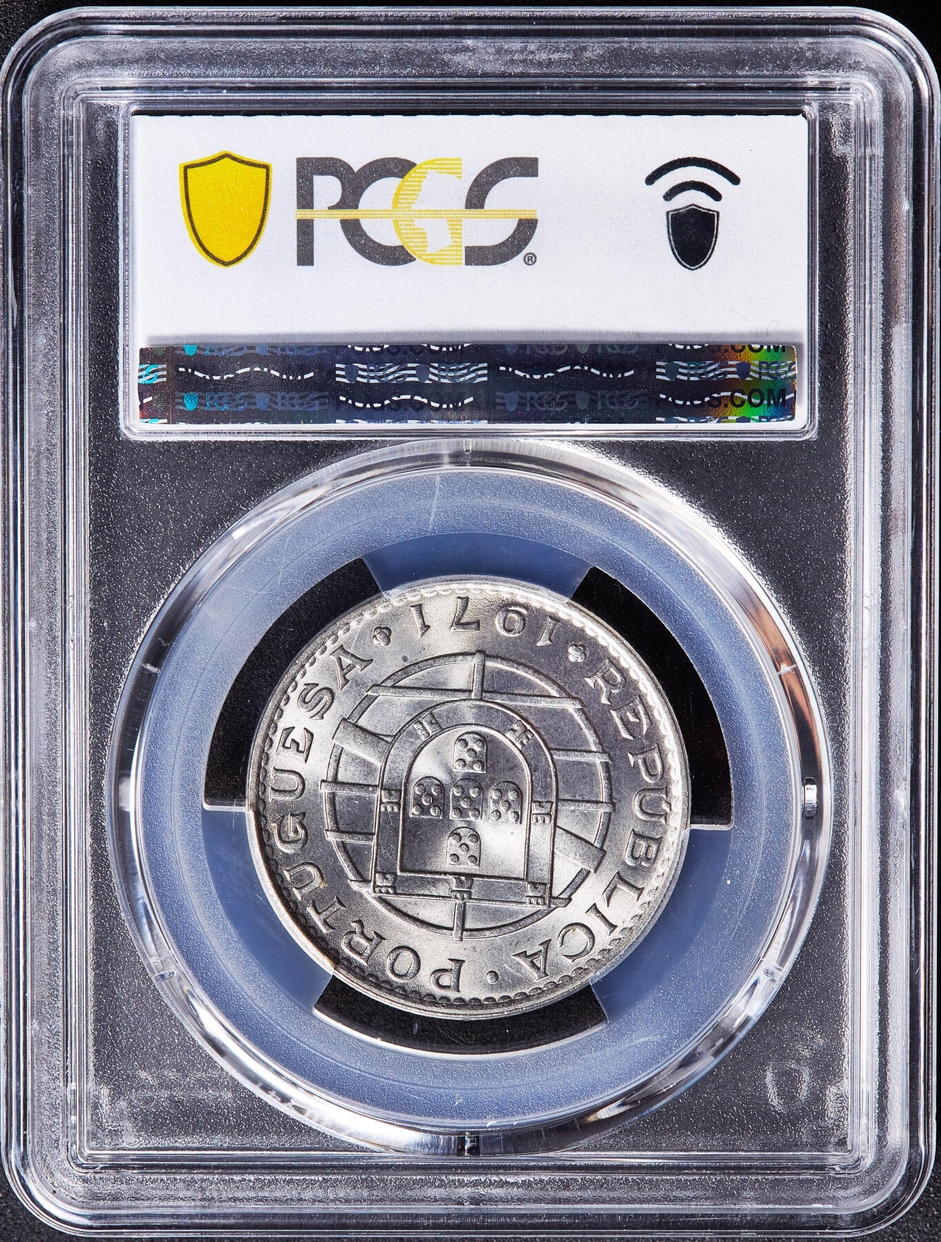 【俄甄集藏】满园春色-2026年(051)04-22星期三 晚 19:30 全场包邮 葡属安哥拉1971年20埃斯库多镍币，PCGS MS66，顶级转光