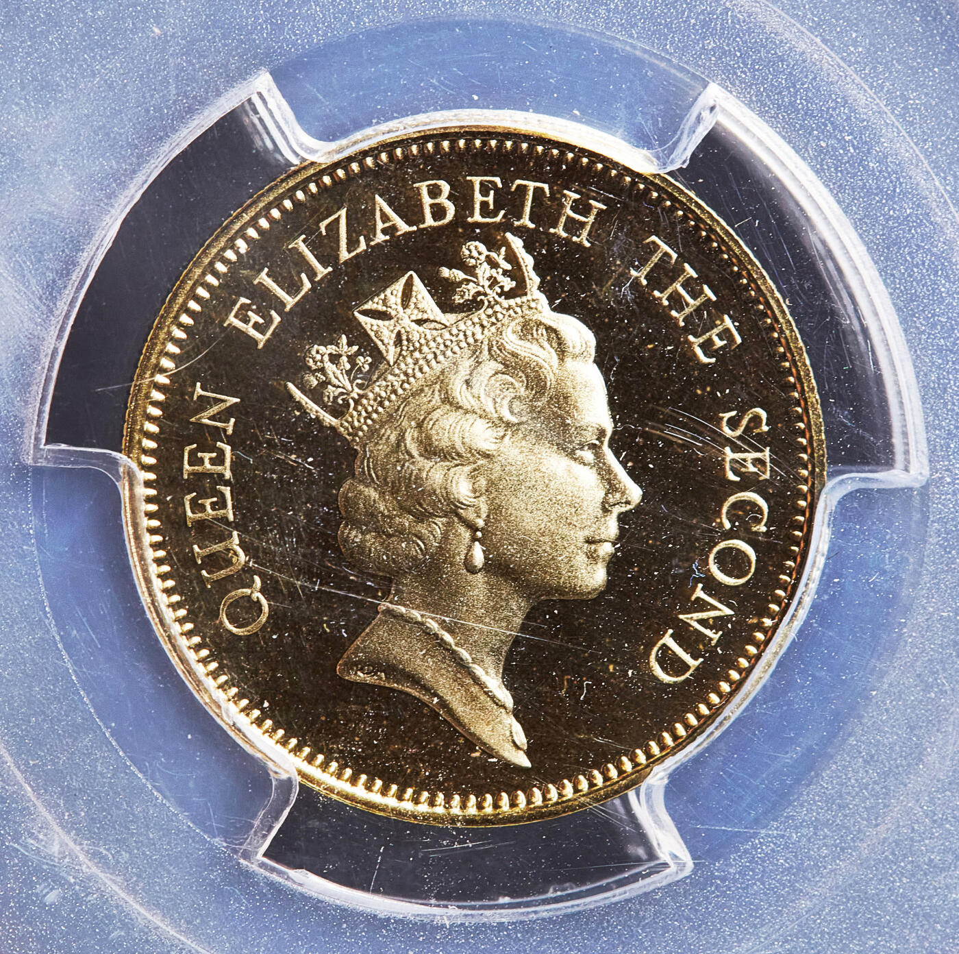 【俄甄集藏】满园春色-2026年(051)04-22星期三 晚 19:30 全场包邮 英属香港1988年伊丽莎白二世高冠版贰毫-伍元精制硬币4枚一组，PCGS PR69DC完好，划痕是外盒上