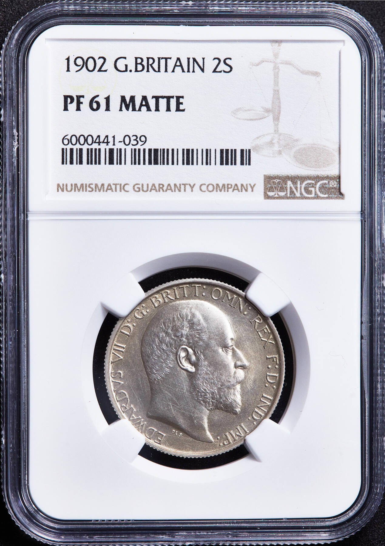 【俄甄集藏】满园春色-2026年(051)04-22星期三 晚 19:30 全场包邮 英国1902年爱德华七世精制海神1福林银币，NGC PF61 MATTE，黄油彩包浆，磨砂底板，名誉品种