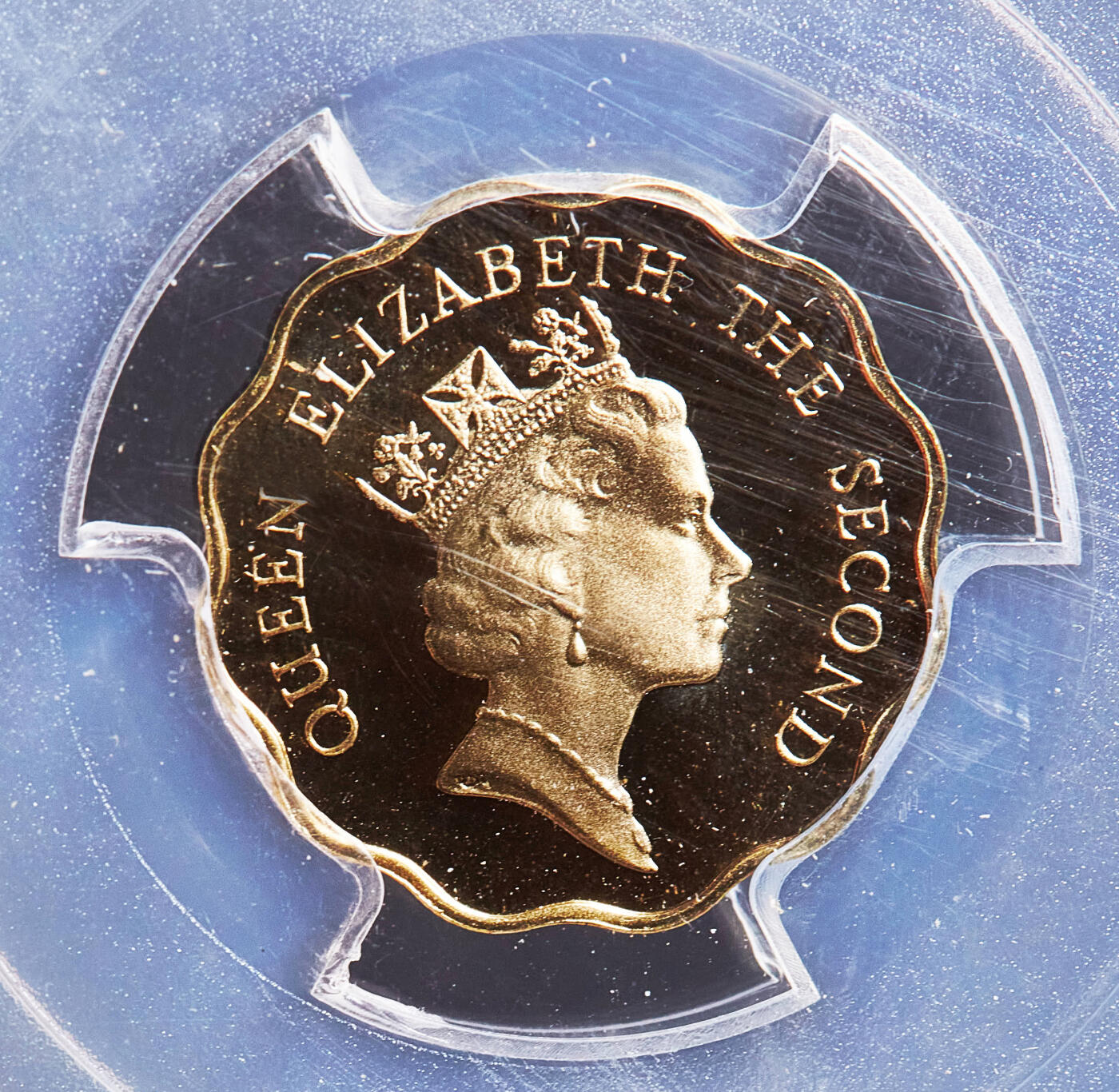 【俄甄集藏】满园春色-2026年(051)04-22星期三 晚 19:30 全场包邮 英属香港1988年伊丽莎白二世高冠版贰毫-伍元精制硬币4枚一组，PCGS PR69DC完好，划痕是外盒上