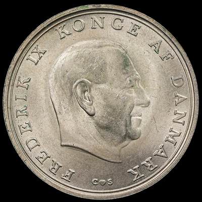 修遠堂世界钱币第111期 - 1968年丹麦公主本尼迪克特结婚纪念10克朗银币 20.40g，含银80%