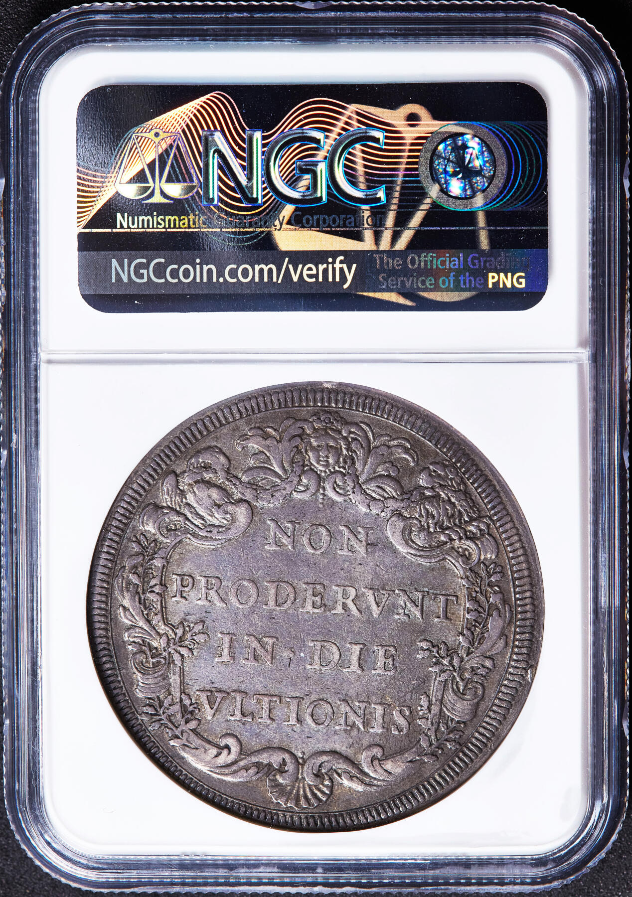 【俄甄集藏】满园春色-2026年(051)04-22星期三 晚 19:30 全场包邮 教皇国1682年英诺森十一世1皮阿斯特大银币，NGC XF40，原味酱彩包浆，稀少品种，唯一亚军