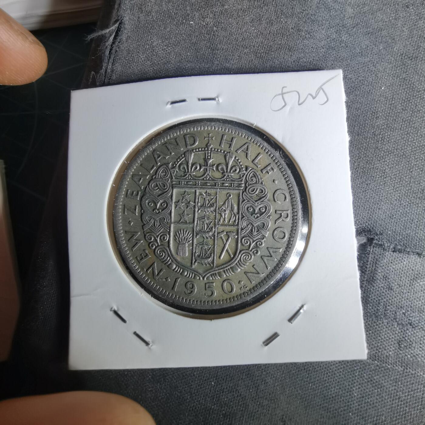 沼泽如烟--第1052场 新西兰1950年半克朗