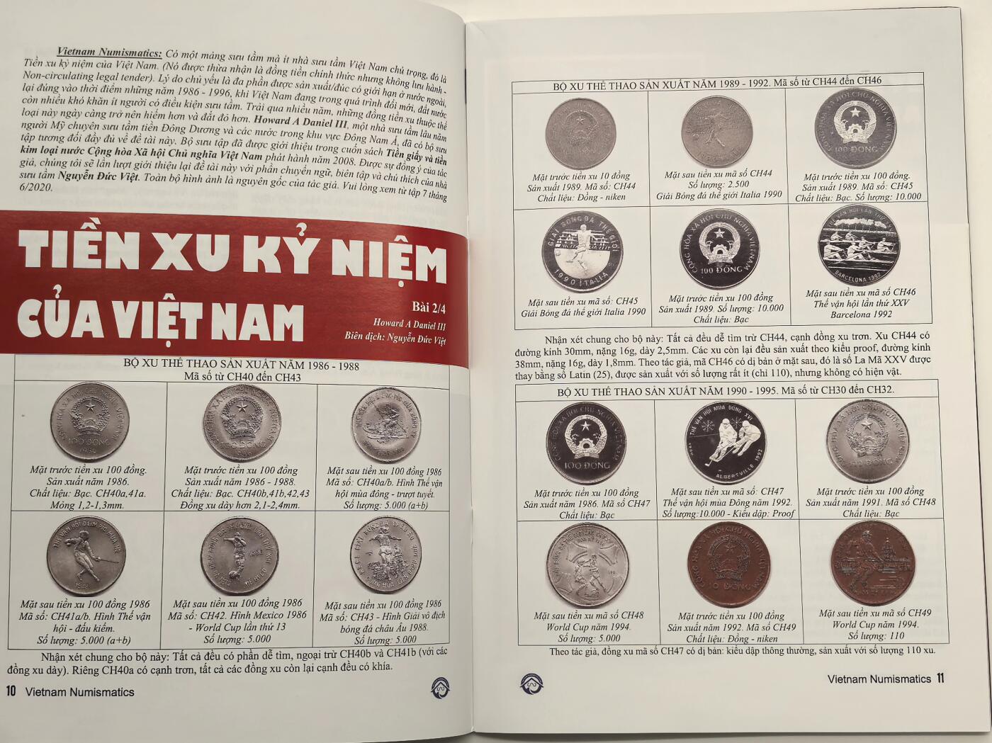 博洋堂世界钱币拍卖第168期（全场包邮） 越南钱币学专业期刊《Vietnam Numismatics》4本，是越南本土钱币收藏、研究领域的核心专业刊物，绝版难觅