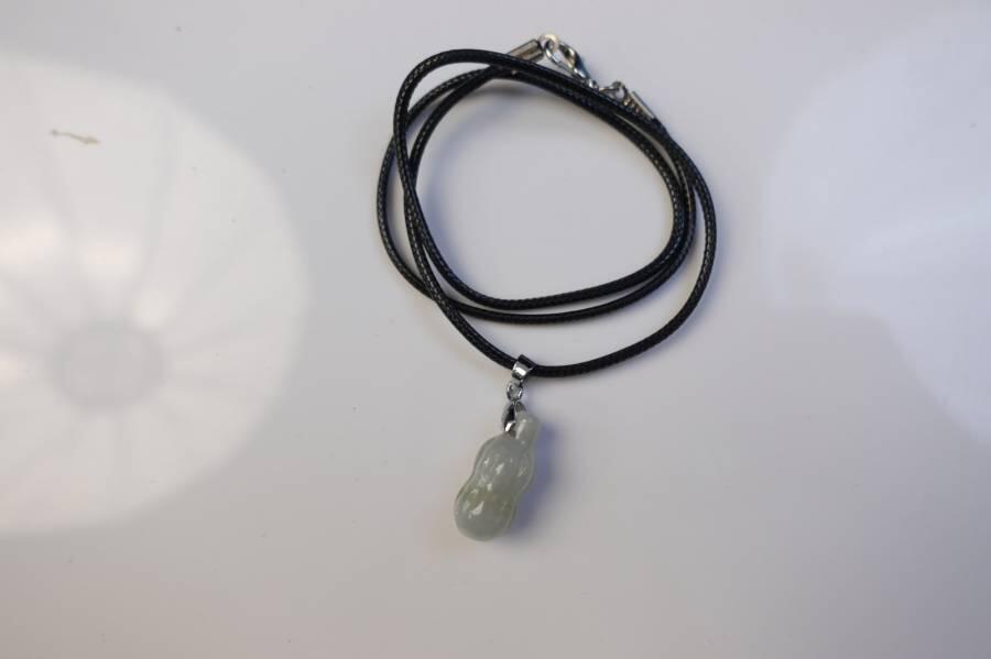 上海都达杂项专场八十一【全场包邮】  天然冰种翡翠（A货）花生挂件63-356