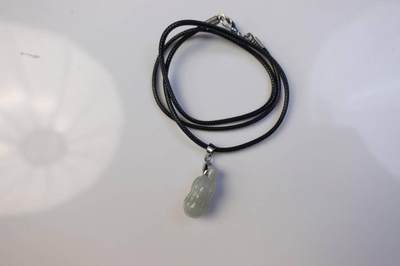 上海都达杂项专场102【全场包邮】  天然冰种翡翠（A货）花生挂件63-356