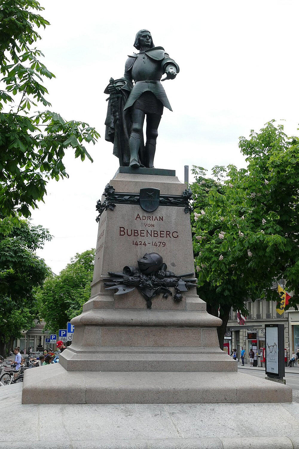 【俄甄集藏】满园春色-2026年(051)04-22星期三 晚 19:30 全场包邮 瑞士1897年纪念伯尔尼射击节大银章，PCGS SP63，黄油彩包浆，高浮雕，经典品种品种，正面图案为伯尔尼历史英雄阿德里安·冯·布本贝格，直径：45mm