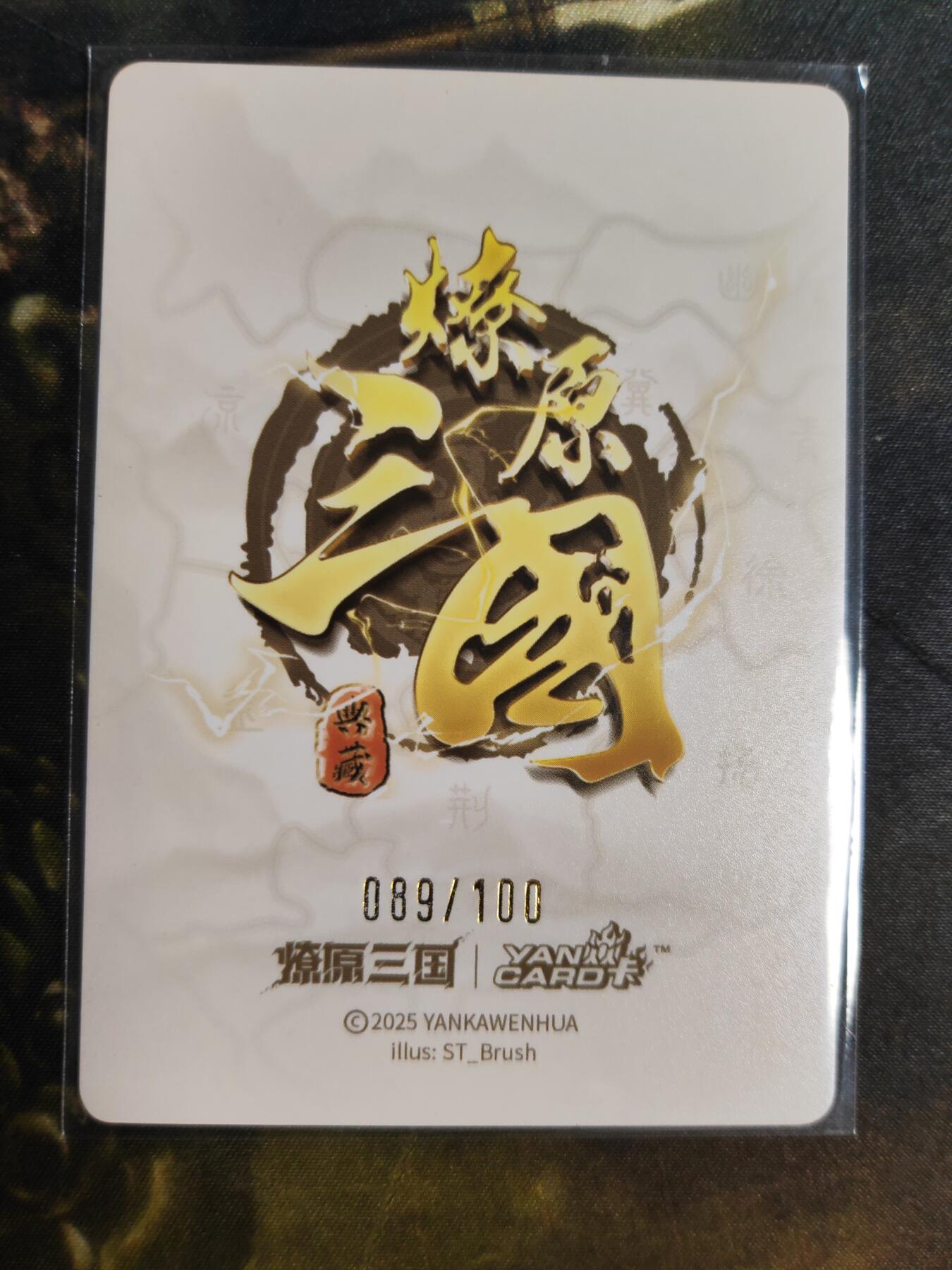 第111期阳大大卡牌拍卖第111期（持续收拍品，周五晚上九点截拍，进群福利早知道） 【裸卡】焱卡文化 燎原三国 龙骧虎跃 刷子 大乔 丝袜版 限编089/100