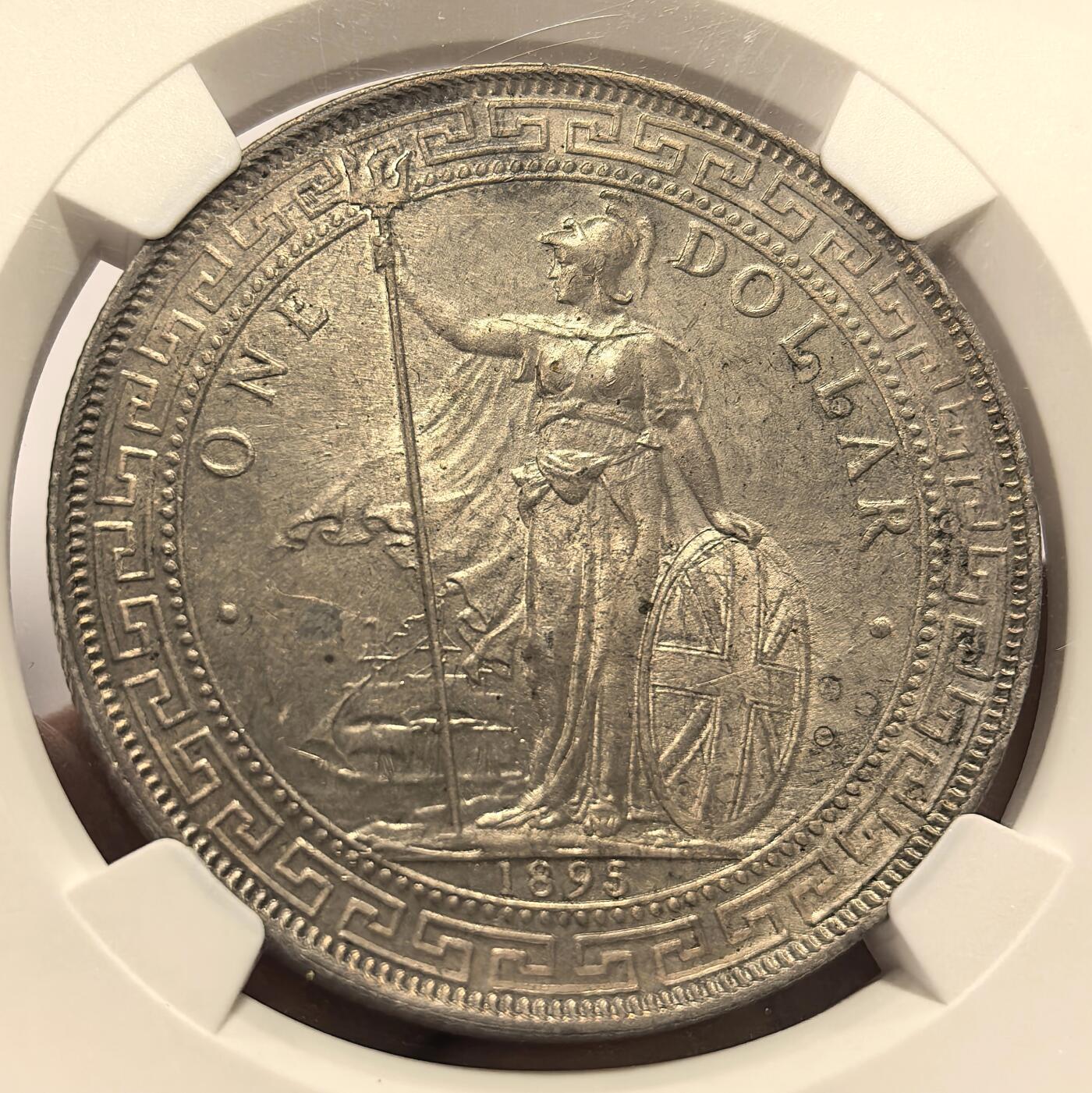 博洋堂世界钱币拍卖第168期（全场包邮） NGC MS63 1895年站洋银币，首年站洋，八珍之一，难得一见的珍品