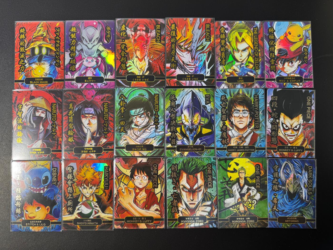 NO.30 好又多金牌大场，每周一站式配齐，方便凑单！（周6晚9点截拍，卖家送拍0抽成！） 【套卡】阿毛玩卡 动漫人物 18张 彩闪