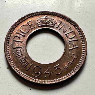 🌹外币初藏🌹🐯2026年第41场   每周二四六晚8️⃣点 世界钱币 英属印度1945年一派沙 b