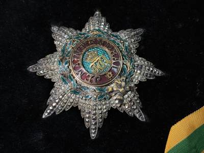 戎马世界章牌大赏第115期 卢森堡橡树叶勋章，银制，大十字级，带盒，卢森堡高级勋赏，非常少见