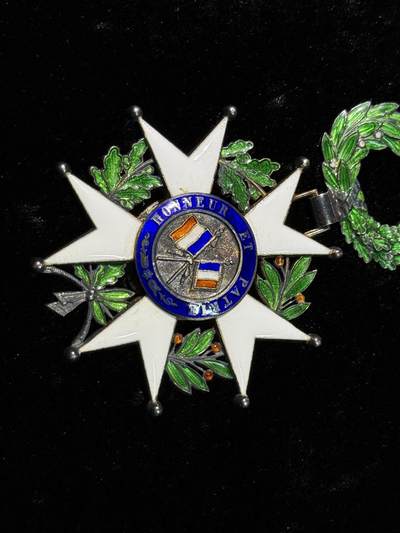 戎马世界章牌大赏第115期 法国荣誉军团勋章，指挥官级，银制