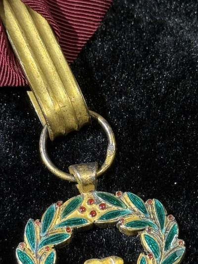 戎马世界章牌大赏第115期 比利时王冠勋章，指挥官级，早期银制，66g