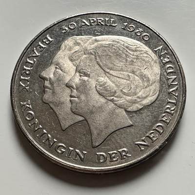 🌹外币初藏🌹🐯2026年第41场   每周二四六晚8️⃣点 世界钱币 荷兰1986年权力交替2.5盾纪念币