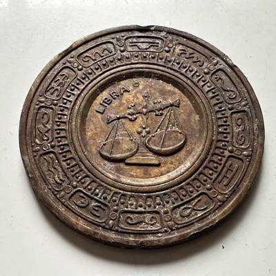 🌹外币初藏🌹🐯2026年第41场   每周二四六晚8️⃣点 世界钱币 天秤座（Libra）星座主题铜质纪念章 39.4毫米23克