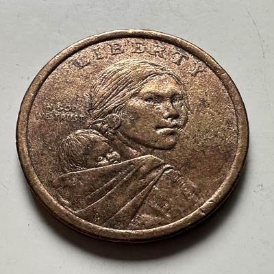 🌹外币初藏🌹🐯2026年第41场   每周二四六晚8️⃣点 世界钱币 美国 2009年 萨卡加维亚1美元（万帕诺亚格条约版）