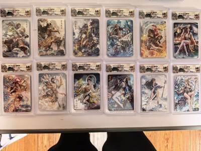 第111期阳大大卡牌拍卖第111期（持续收拍品，周五晚上九点截拍，进群福利早知道） - 【折光全套】焱卡文化 燎原西游 巴丁 折光全套12张 全是10分套 凑齐不易 包含5张10P