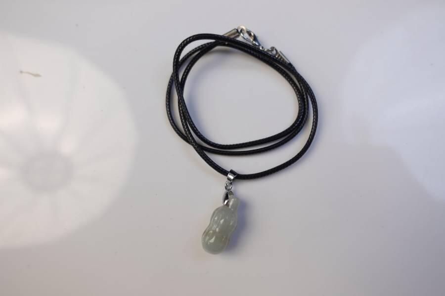 上海都达杂项专场八十一【全场包邮】  天然冰种翡翠（A货）花生挂件63-356