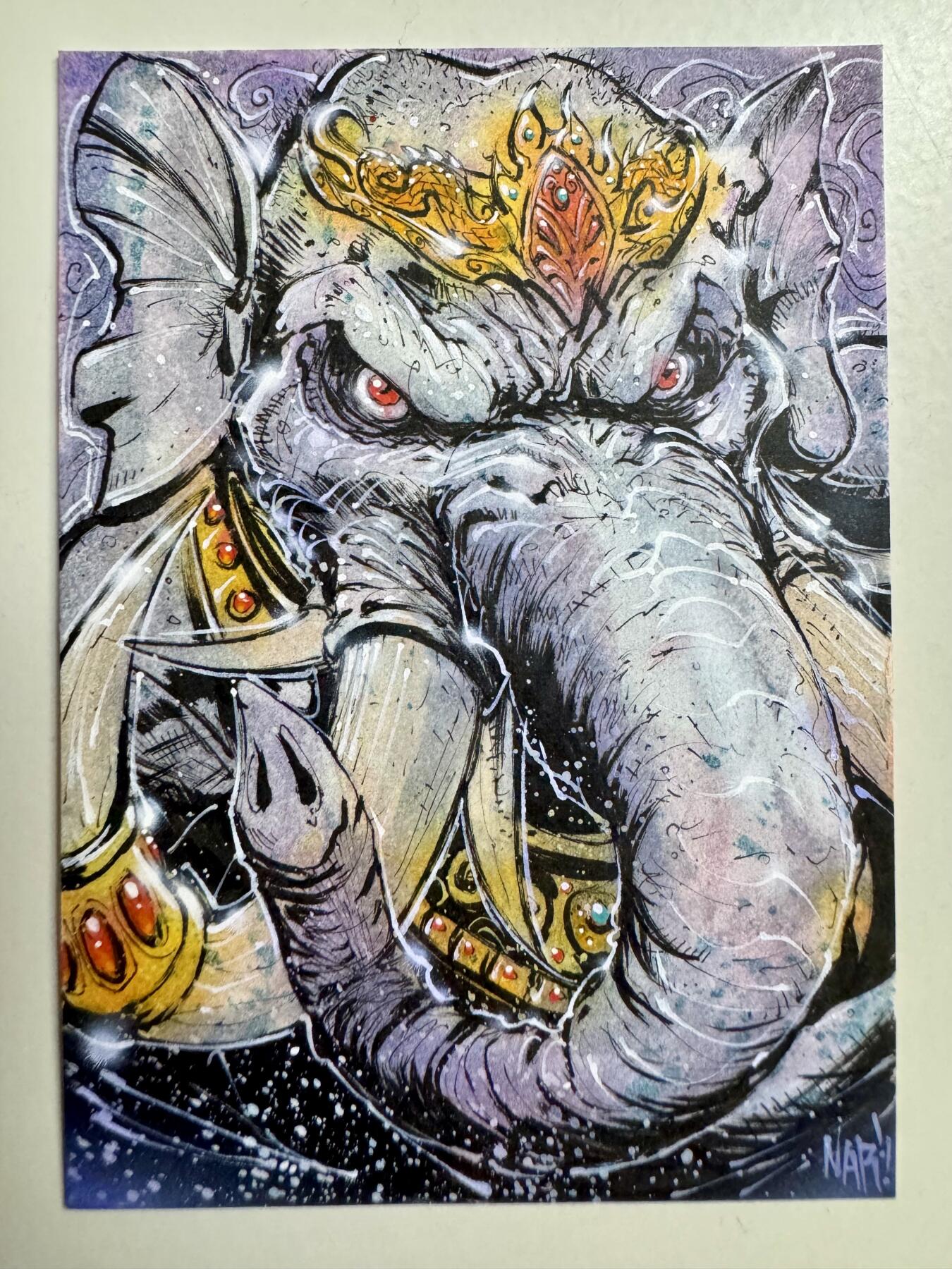 大麦马年第三场 NAR手绘 狮驼岭 黄牙老象