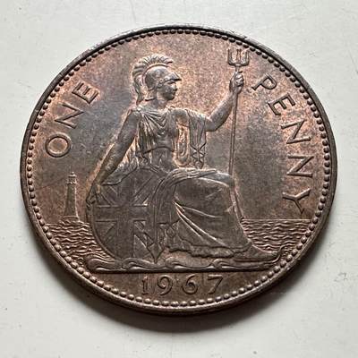 🌹外币初藏🌹🐯2026年第41场   每周二四六晚8️⃣点 世界钱币 英国1967年一便士