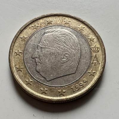 🌹外币初藏🌹🐯2026年第41场   每周二四六晚8️⃣点 世界钱币 比利时 1999年1欧元 