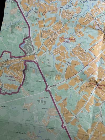 戎马世界章牌大赏第115期 苏联巨幅莫斯科地图，1989年出版，比例尺1:38000