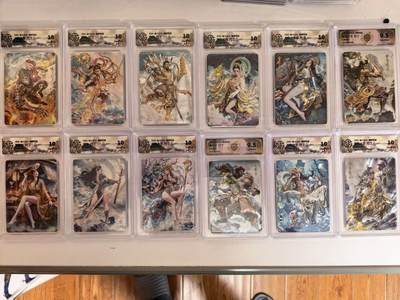 第111期阳大大卡牌拍卖第111期（持续收拍品，周五晚上九点截拍，进群福利早知道） - 【幻彩折光全套】焱卡文化 燎原西游 巴丁 幻彩折光全套12张 包含10张10分