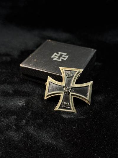 戎马世界章牌大赏第115期 德国一战一级铁十字勋章，拱版，带盒