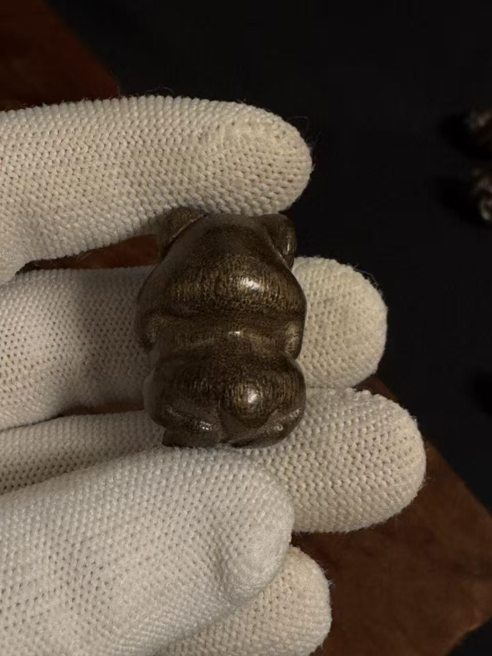 零元拍：金丝楠绿阴沉木拙雕12生肖小摆件，全套。品味闻香。