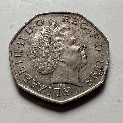 🌹外币初藏🌹🐯2026年第41场   每周二四六晚8️⃣点 世界钱币 英国1998年50便士