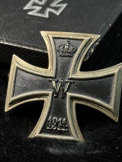 戎马世界章牌大赏第115期 德国一战一级铁十字勋章，拱版，带盒