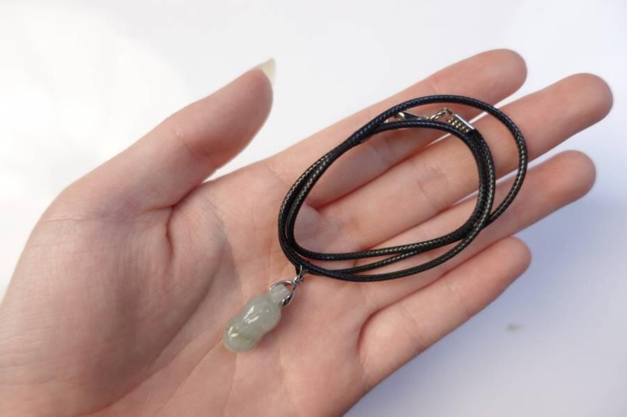 上海都达杂项专场八十一【全场包邮】  天然冰种翡翠（A货）花生挂件63-356