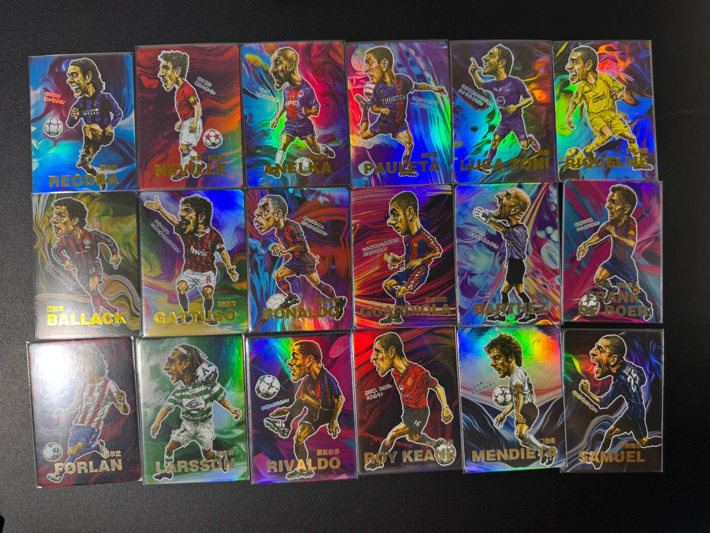NO.30 好又多金牌大场，每周一站式配齐，方便凑单！（周6晚9点截拍，卖家送拍0抽成！） 【套卡】阿毛玩卡 足球明星 18张 彩闪