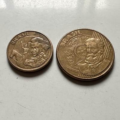 🌹外币初藏🌹🐯2026年第41场   每周二四六晚8️⃣点 世界钱币 巴西2枚