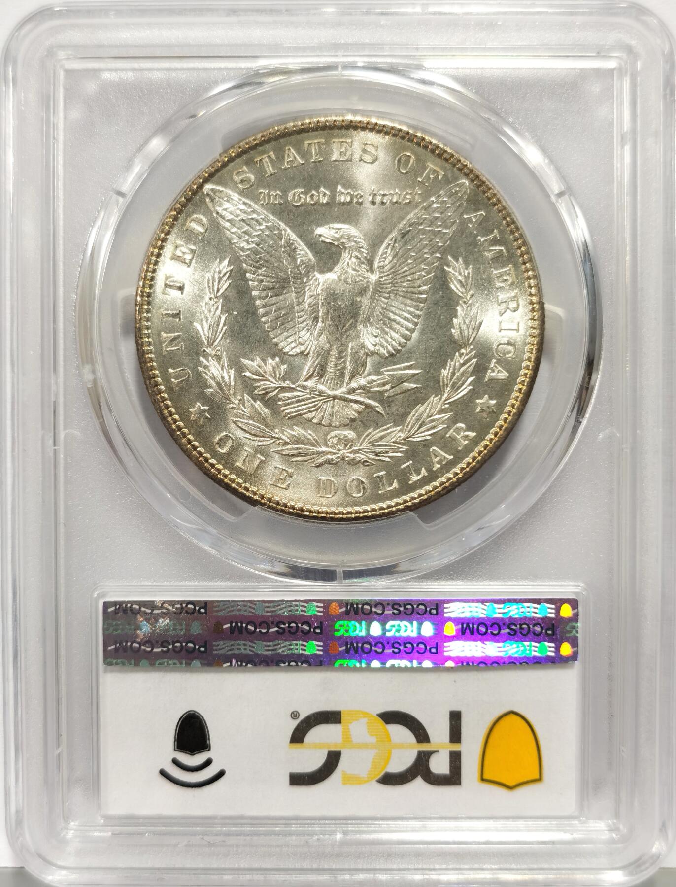 博洋堂世界钱币拍卖第168期（全场包邮） PCGS MS65 美国1903 摩根 稀有年份 十字转光