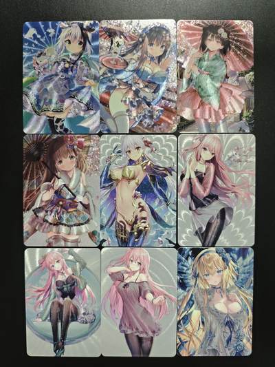 天玑星卡拍第187期《4.16周四截拍》持续收拍收评中 满赠卡需备注 - 动漫美女 粗闪 九张 自制卡