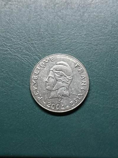 松南世界钱币——260414 法属新喀里多尼亚20法郎