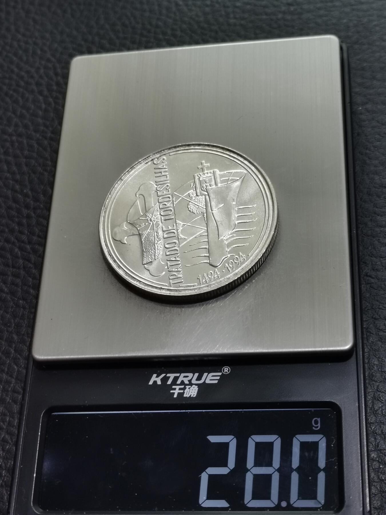 天下钱庄专场欢迎参拍 葡萄牙1000埃斯库多银币