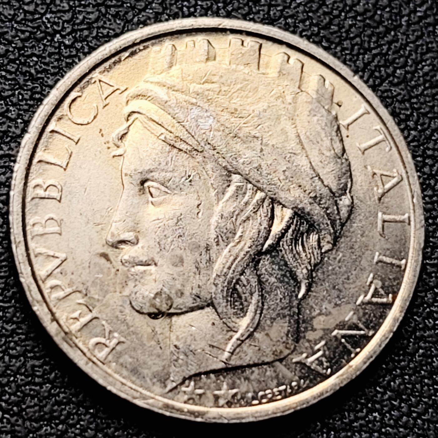 泉币菌-第226场-拍品多 请提前出价 意大利100里拉白铜硬币 海豚 飞鸟 小麦 22mm 纪念币铜钱