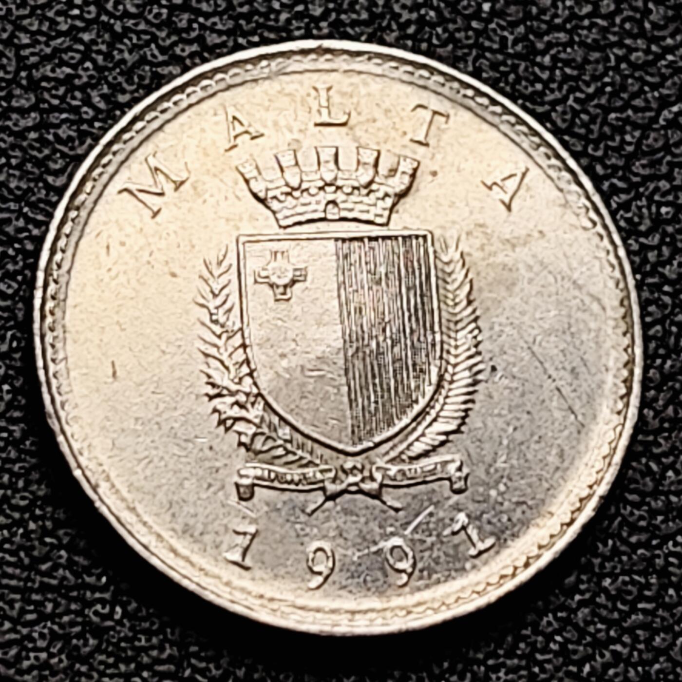 泉币菌-第226场-拍品多 请提前出价 植物 马耳他2分 铜镍币 袖珍币