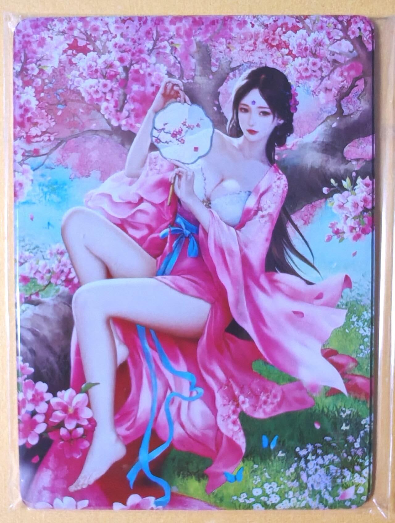 趣卡卡拍No.28期（无佣金免手续费，分享成交有奖） 【金彩】焱卡文化 灰与 十大名J-李香君 金彩双服饰1套2张