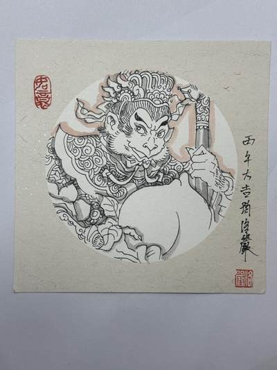 大麦马年第三场 - 赵洛严 手绘卡 齐天大圣