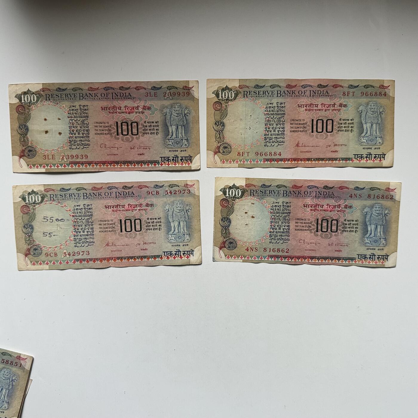 🌹外币初藏🌹🐯2026年第42场   每周二四六晚8️⃣点  印度100卢比 16张一组