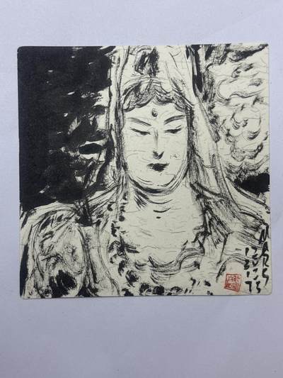 大麦马年第三场 - mars 秦嘉裕 手绘卡 观音