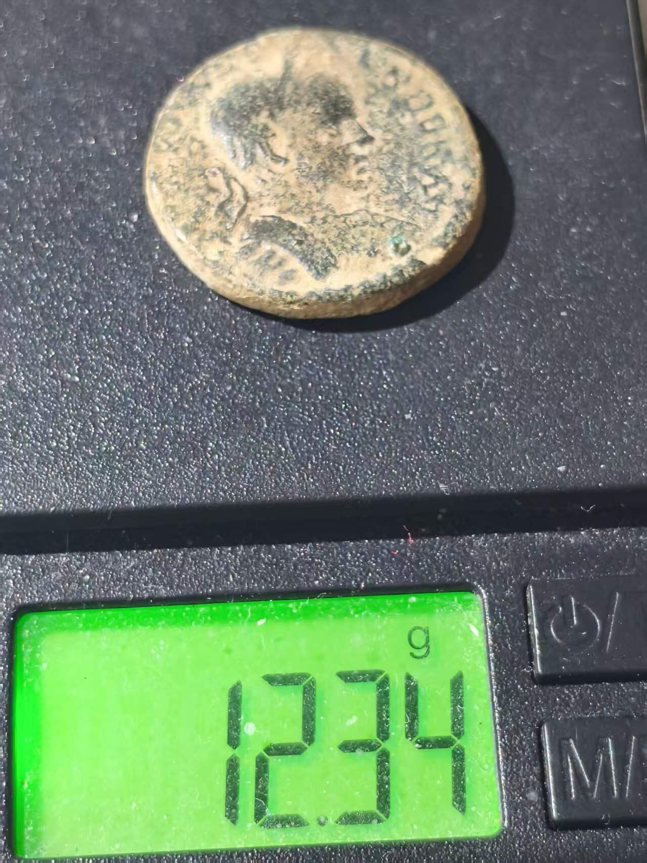 星盘世界钱币拍卖低佣金福利场(不直播) 非常少见！12.39g - 罗马帝国 黎凡特地区 凯撒利亚撒玛利亚 亚历山大赛维鲁 鹰举SPQR花环大铜币 222 - 235 年 今属以色列控制 黎凡特经典名誉品