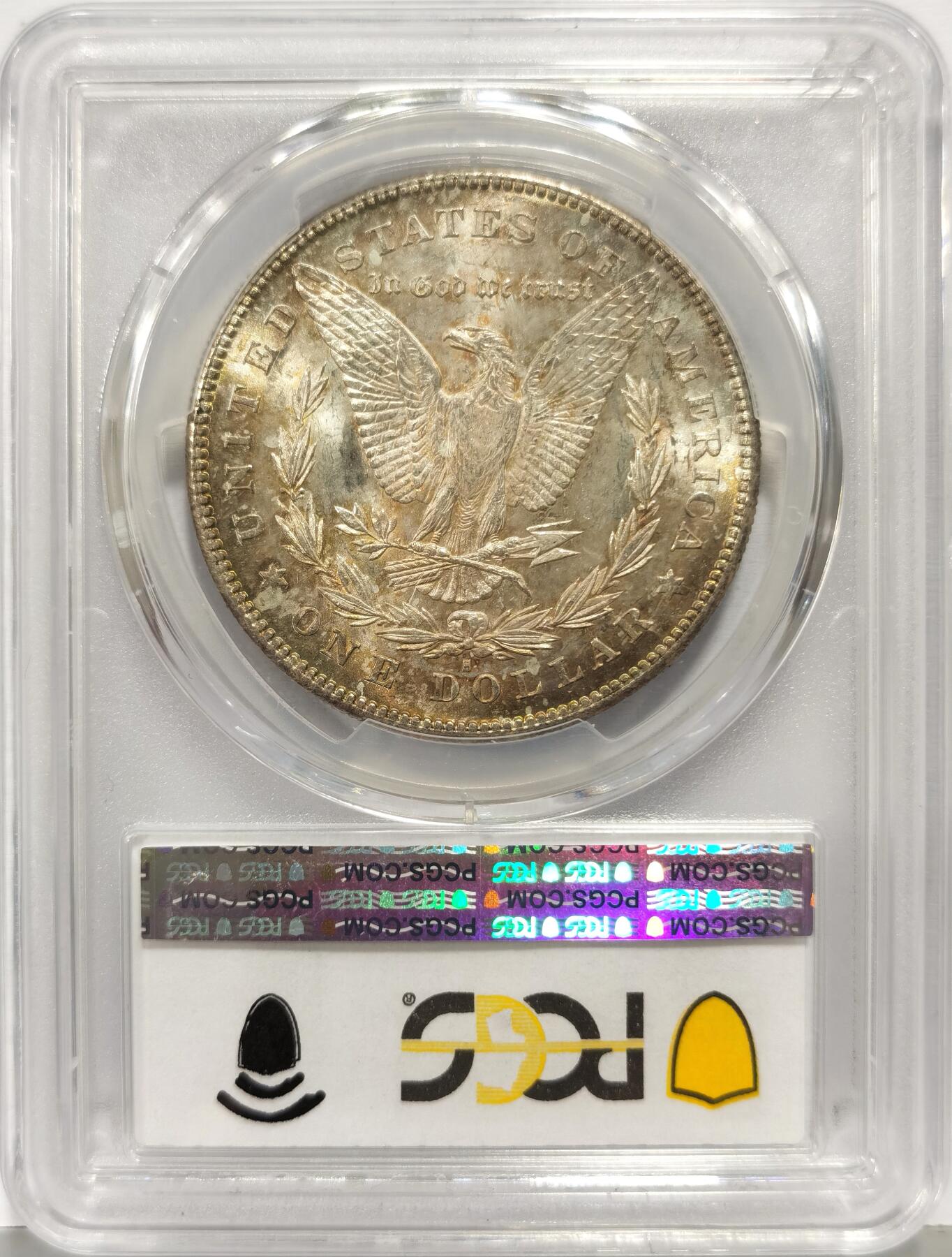 博洋堂世界钱币拍卖第168期（全场包邮） PCGS MS64 美国1878 S 摩根 首年稀有摩根 车轮转光 双面覆盖老包浆