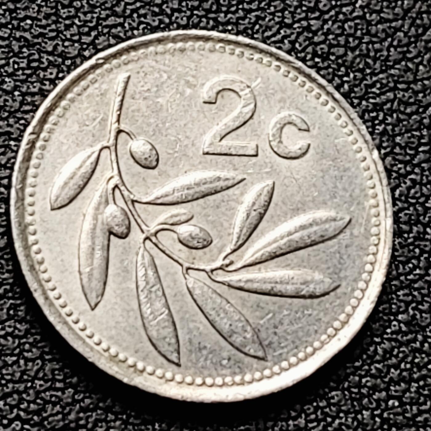 泉币菌-第226场-拍品多 请提前出价 植物 马耳他2分 铜镍币 袖珍币