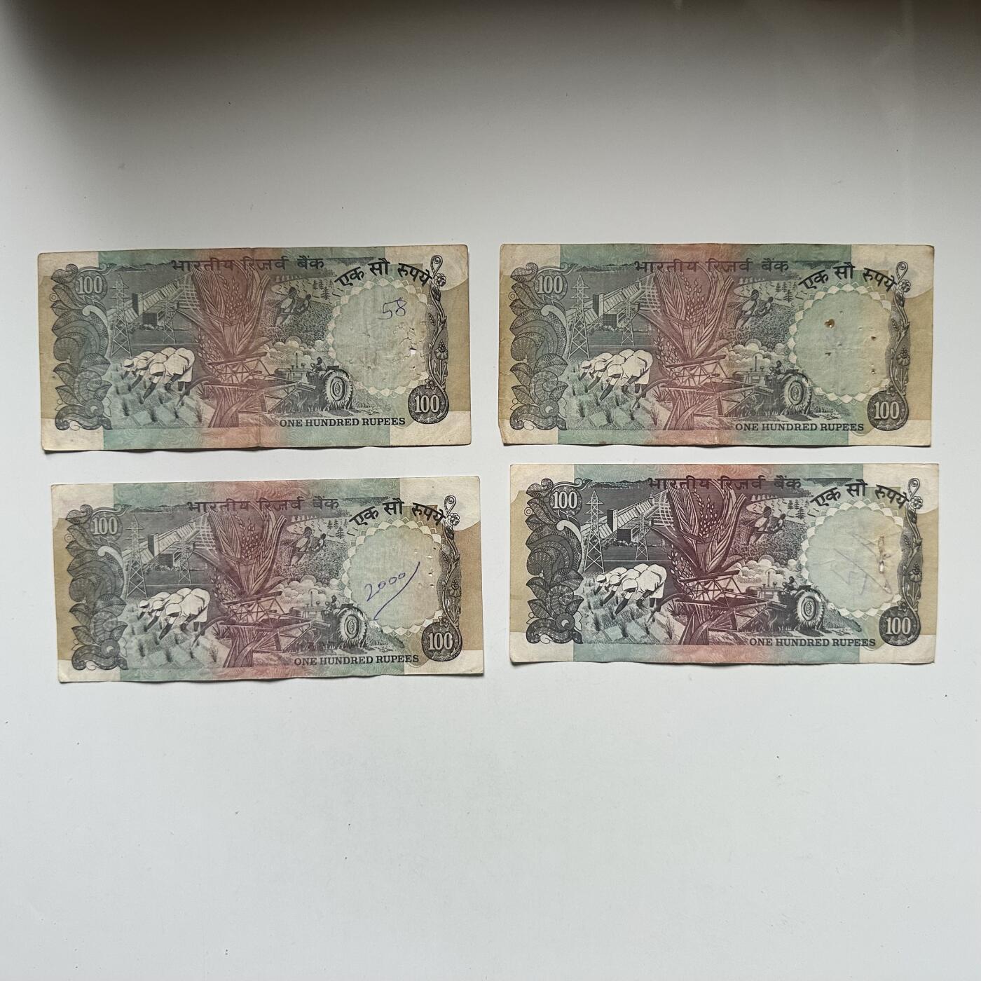 🌹外币初藏🌹🐯2026年第42场   每周二四六晚8️⃣点  印度100卢比 16张一组