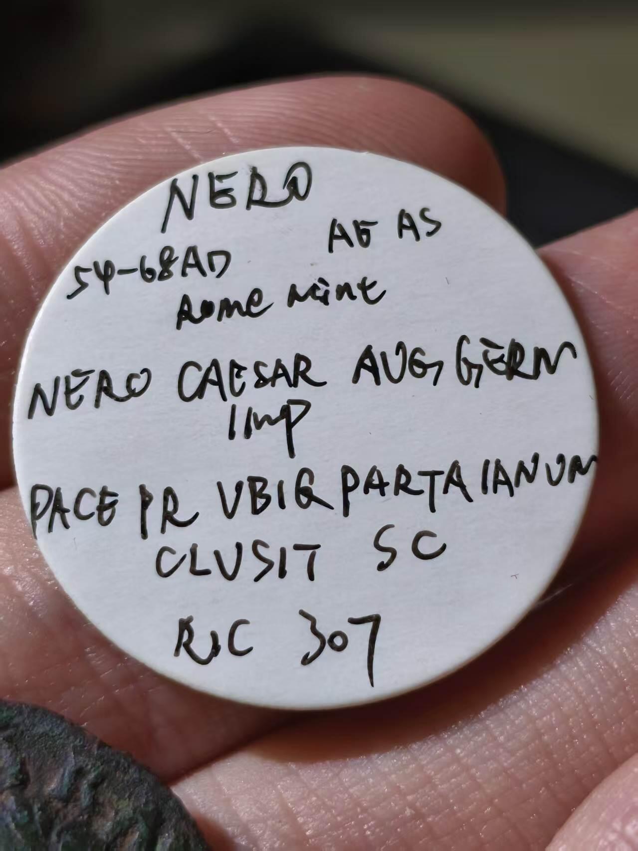 星盘世界钱币拍卖低佣金福利场(不直播) 罗马帝国 公元54-68年 尼禄 阿斯铜币 较少见的罗马厂打制，背雅努斯神庙，正面为尼禄面左像